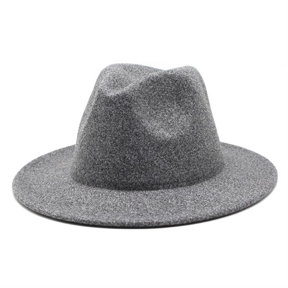 Universal Thread Gray Felt Fedora Hat - Women's Wide Brim